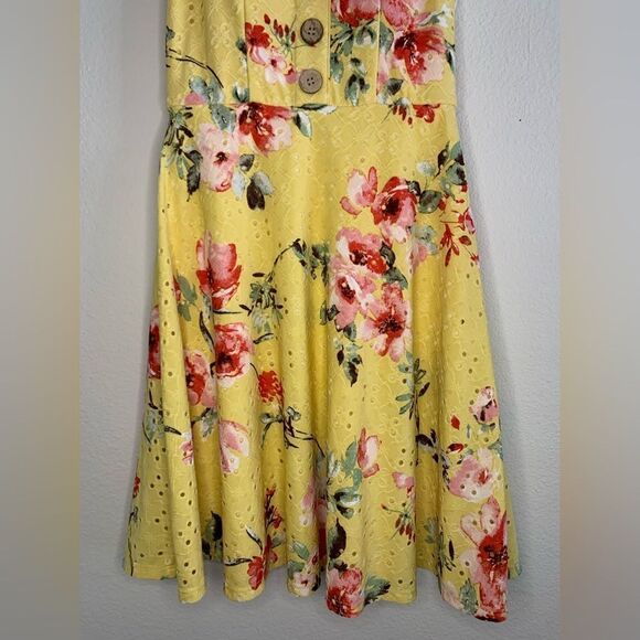 Yellow Floral Dress   - Picture 3 of 7